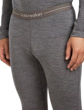 Icebreaker bielizna termiczna legginsy 260 Tech dopasowane (wełna merino) - szare męskie